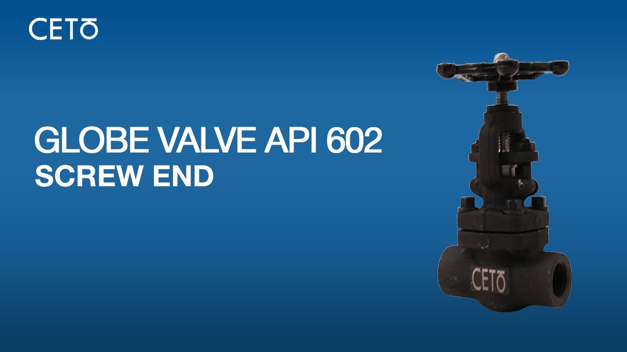 CETO Globe Valve API 602 Screw End | Valve Industri Tahan Tekanan ...
