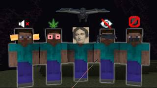 Minecraft, But We're Blind, Deaf, Mute, Fried, And Helen Keller, Again, Again!