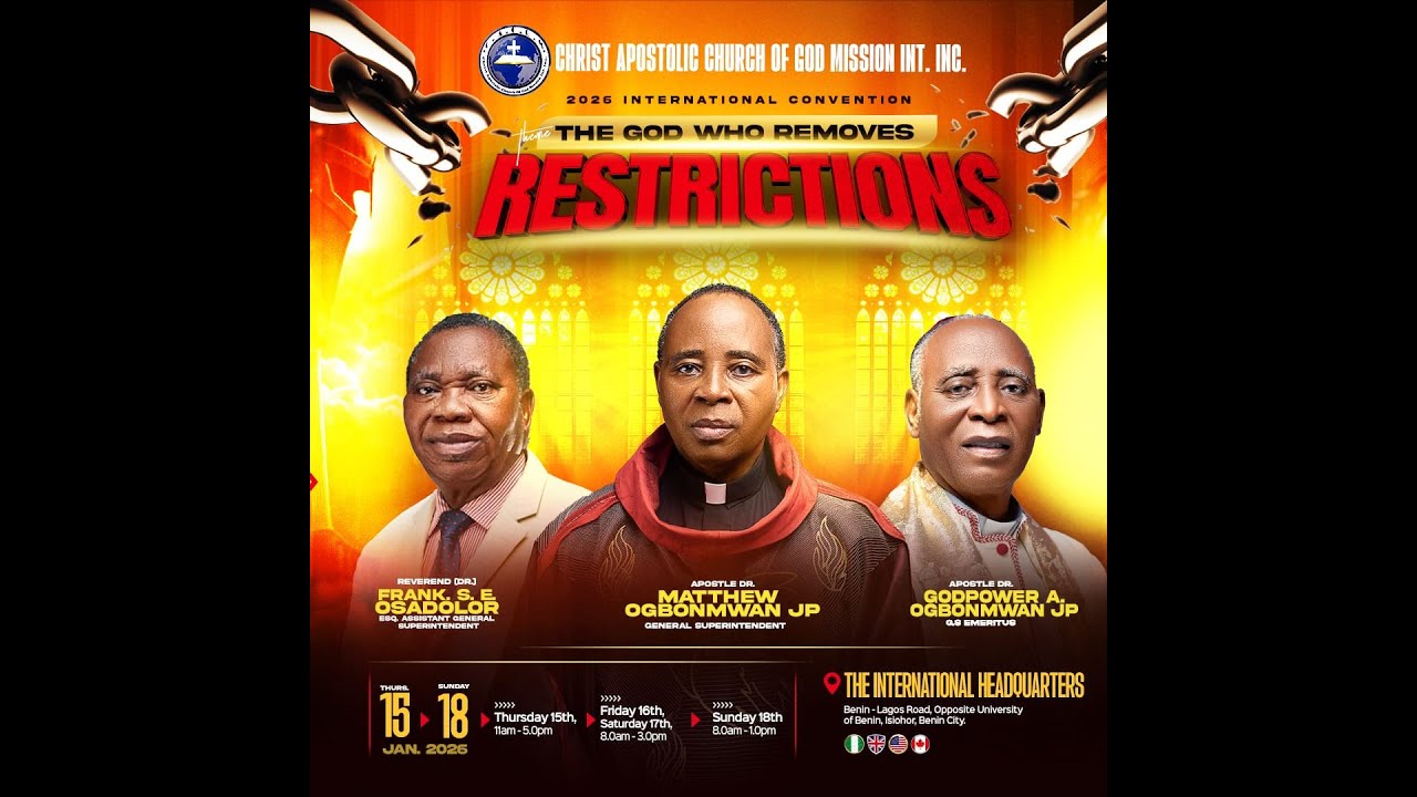 INTERNATIONAL CONVENTION ''2026 || DAY 3 MORNING SESSION