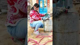 Build a compressed-air sandblasting machine from a discarded gas cylinder #rurallife #diy
