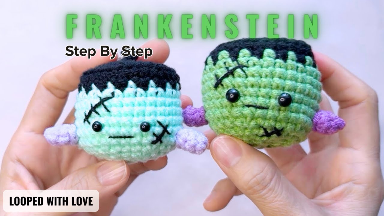 How to Crochet Frankenstein 🧟‍♂️  Halloween Tutorial (Beginner Friendly)