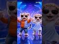 Kala Chashma Dance 😎 | Safal &amp; Jiva | Cute Tiger Dance Shorts | Viral AI Animation