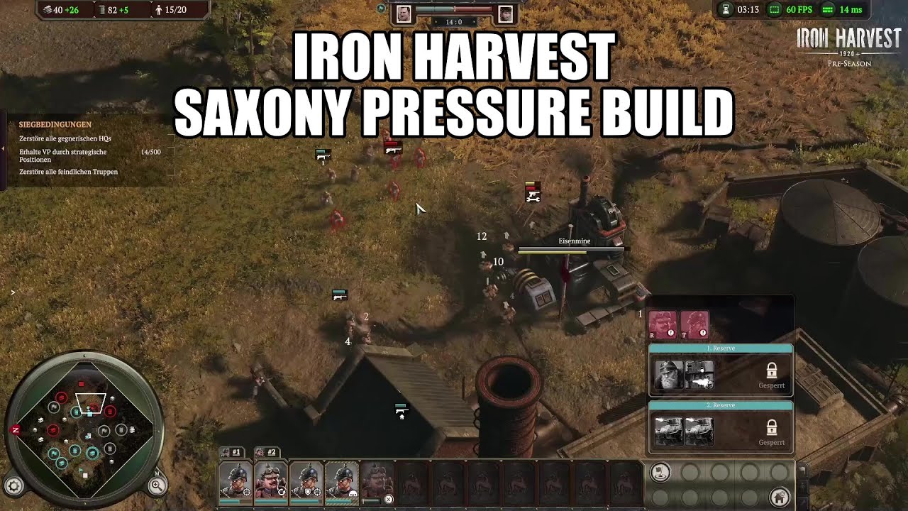 Iron Harvest 1 VS 1 Saxony Pressure Build