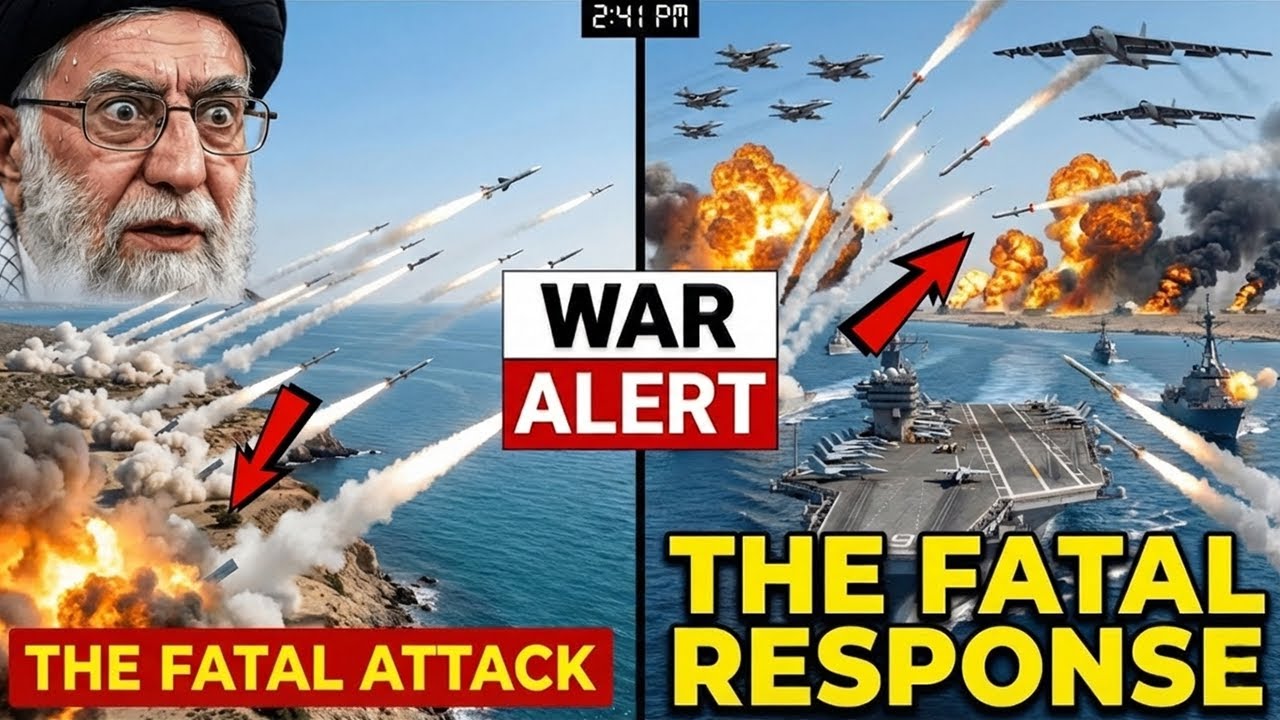 2:41 PM — Iran Fires 24 Missiles at USS Eisenhower… All Intercepted, 14 Bases Erased