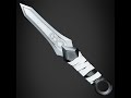 Genshin Impact Rosaria Dagger 3D printable model | replica | prop | cosplay | stl | print file