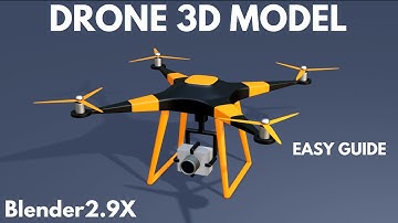 drone modeling in blender 2.92 timelapse