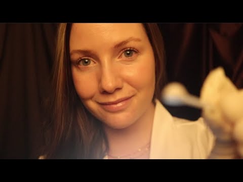 [ASMR] DOCTOR Roleplay!  Examination for Sore Throat, Crinkles, Writing Sounds