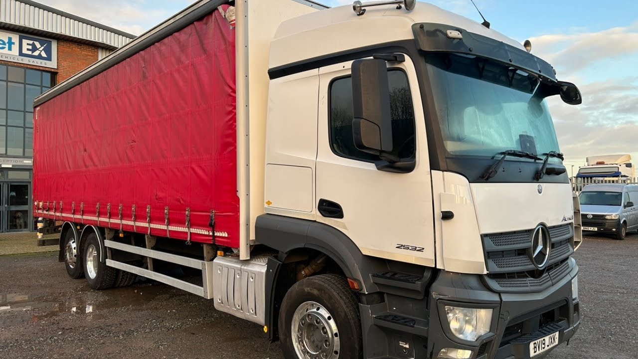 阪神タイガース Benz Actros トレーラー MERCEDES ACTROS 2532 *EURO 6* 26 TONNE CURTAINSIDE 2019 – BV19 JXK