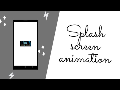 How to create animated Splash screen in Android?