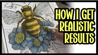 How I Color GREYSCALE | Flowers & Leaves (PT 3) #coloringtutorial