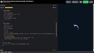 ASMR Programming - DISNEY STYLE LOADER in HTML & CSS - No Talking