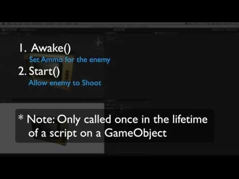 Awake and Start   Unity Official Tutorials zia