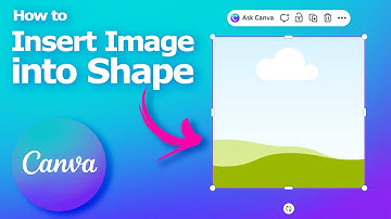 How to insert image in Canva shape
