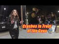 Drunk Woman Crashes in Front of Cops Before DUI Arrest