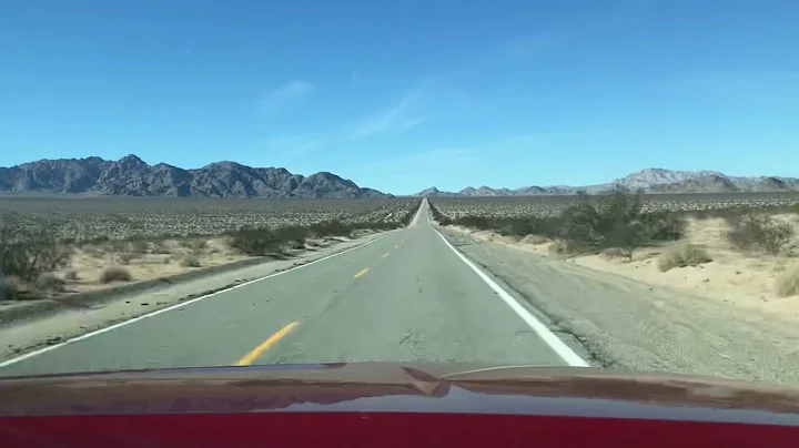 Driving in Mojave desert  2 - 2022 Jan- Vidal to J...