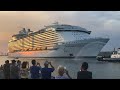 Symphony of the Seas Maiden Departure from the USA!