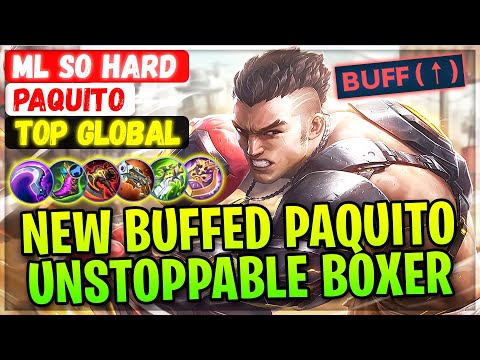 New Buffed Paquito Unstoppable Boxer [ Top Global Paquito ] ML SO HARD - Mobile Legends Emblem Build