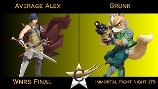 Immortal Fight Night 175 Wnrs Final - Average Alex (Chrom) vs Grunk (Fox) - SSBU