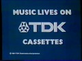 1981 tdk cassette tapes music lives on tdk tv commercial