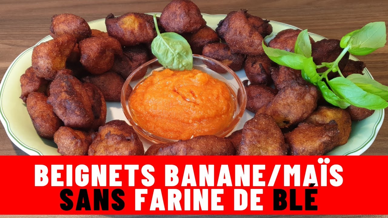 COMMENT JE FAIS MES BEIGNETS BANANE MAÏS AVEC MA PURÉE DE PIMENT
