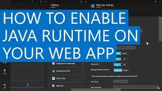 How to enable Java Runtime on your Web App | Azure App Service