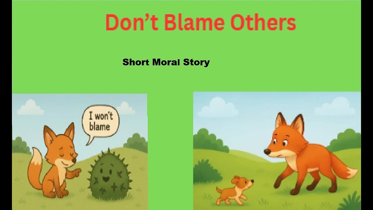 Don’t Blame Others – Moral Story for Kids | Simple English Story with Pictures