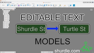 EDITABLE Text Models in Fusion 360 - Shurdle3D