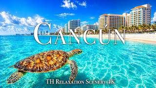 Cancún 4K Beach Scenery with Relaxing Piano Music