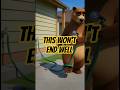 How NOT to Use a Garden Hose 💦🐻 #animatedshort  #funny  #cartoon  #shorts  #epicfail