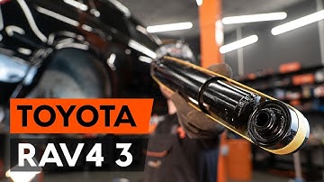 How to change rear shock absorber on TOYOTA RAV 4 3 (XA30)  [TUTORIAL AUTODOC]