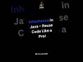 Inheritance in Java 🧬 | Reuse Code Like a Pro! (OOP Made Easy) #java #coding #programming