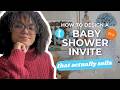 Create Baby Shower Invites That Sell | Easy Editable Template Tutorial for Etsy Sellers