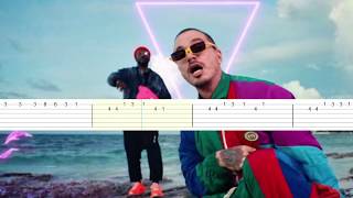 J  Balvin Ft Black Eyed, Ritmo Tabs By Kimsmusic