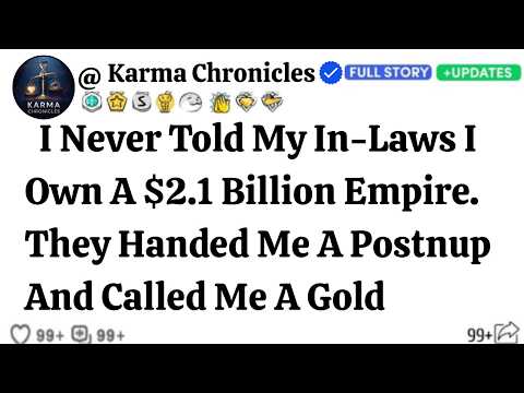 I Never Told My In-Laws I Own A $2.1 Billion Empire. They Handed Me A Postnup And Called Me A Gold