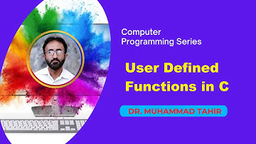 User Defined Functions in C