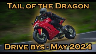 Car and Motorcycle Flybys - Tail of the Dragon - Pure Sound