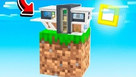 I make house in one block minecraft part 2 #video #minecraft #oneblock