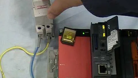 How to change PLC program by SD card. Mitsubishi Q-CPU (Please turn on Subtitle.)