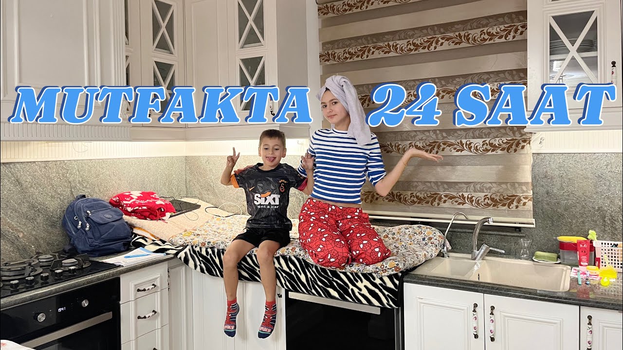 24 Saat mutfakta🤍 24 saat boyunca mutfaktayız💗Yere basmak yasak