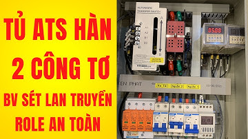 Tủ ATS hàn quốc chuyển nguồn 2 công tơ tự động có thoát sét lan truyền và role an toàn cho ATS