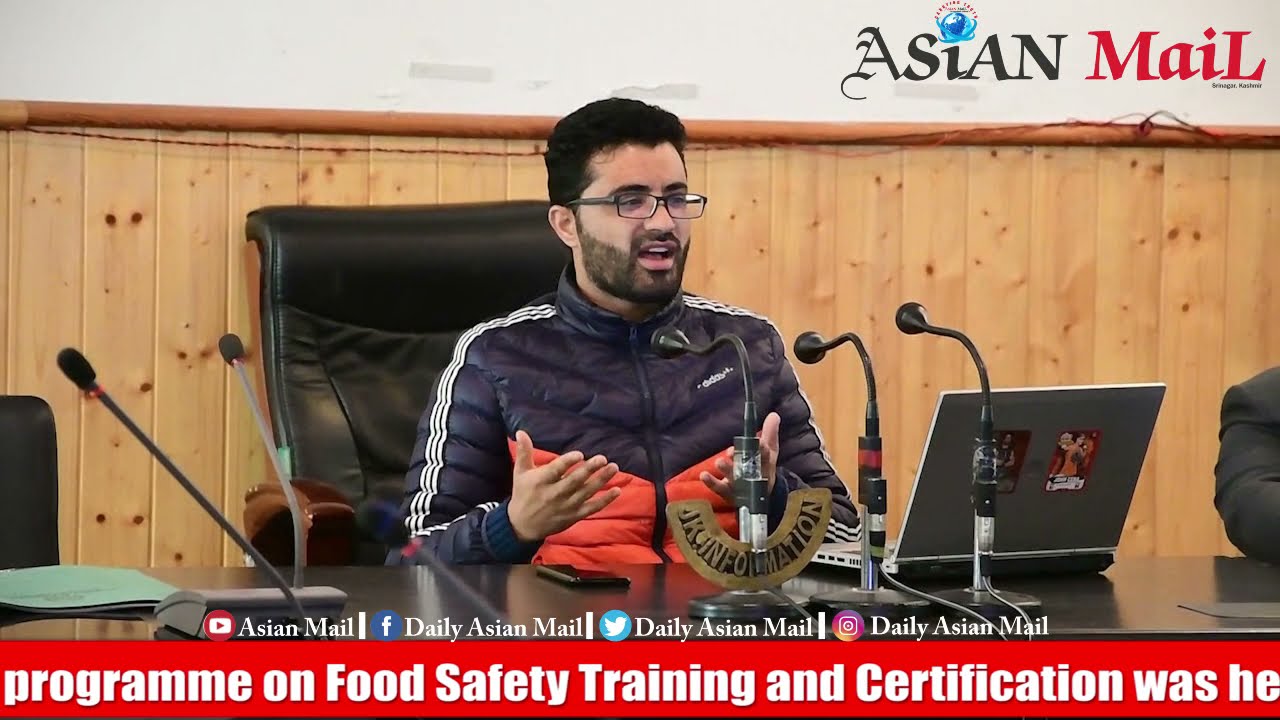 One Day Awareness cum Training Programme on Food SafetyTraining and Certification held at Ganderbal.