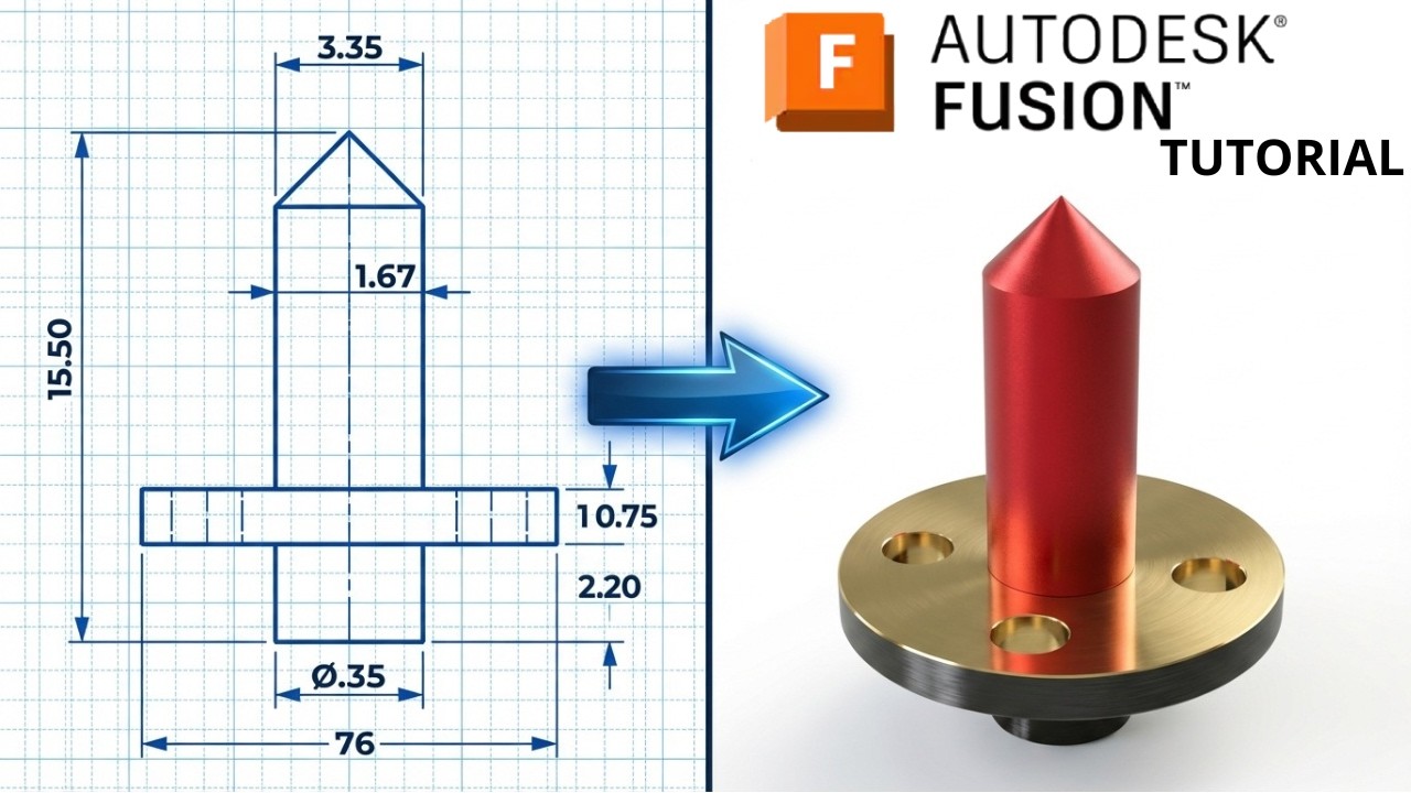 Fusion 360 с нуля | Пошаговый урок моделирования для начинающих #04