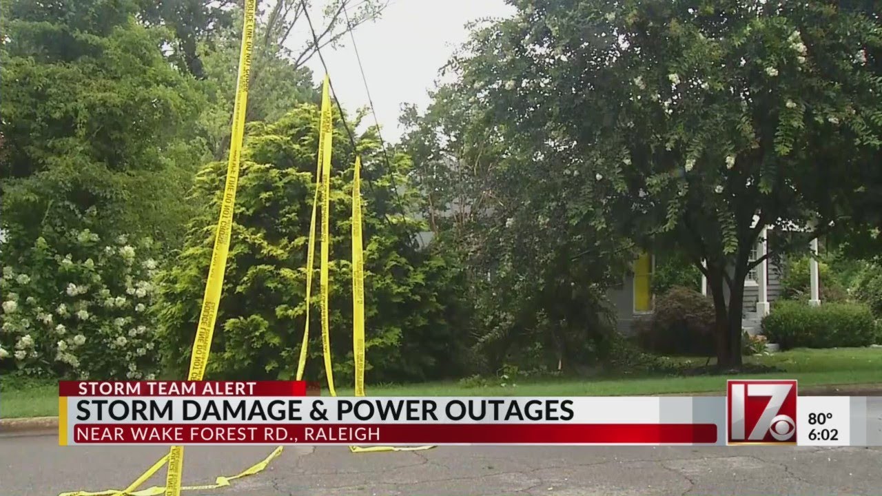 Severe storms down trees, cause flooding and power outages in central ...