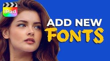 How To ADD FONTS in Final Cut Pro iPad!
