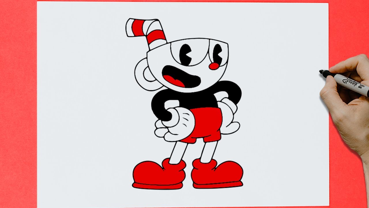 Cuphead drawing easy | how to draw Cuphead step by step 