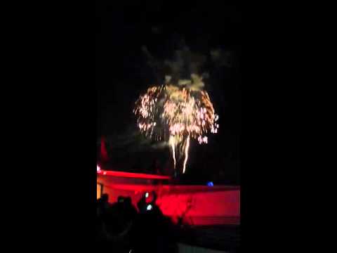 Two gangstaz watching fireworks at Disneyland