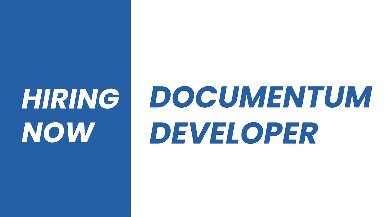 Documentum Developer Documentum Developer Jobs YouTube