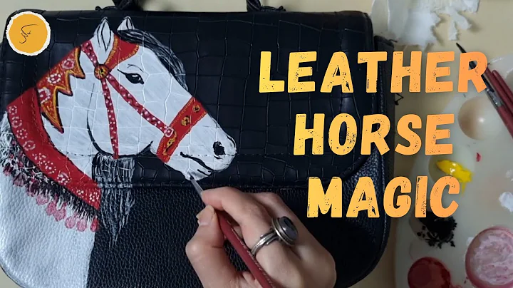Horse Painting on Leather – Renew Old Bags & Sustainable Art! Pintura de Caballo en Cuero – Renueva