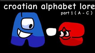 Croatian Alphabet Lore Part 1 A - C