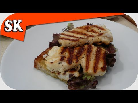 HALLOUMI CHEESE - Grilled on an open single deck.